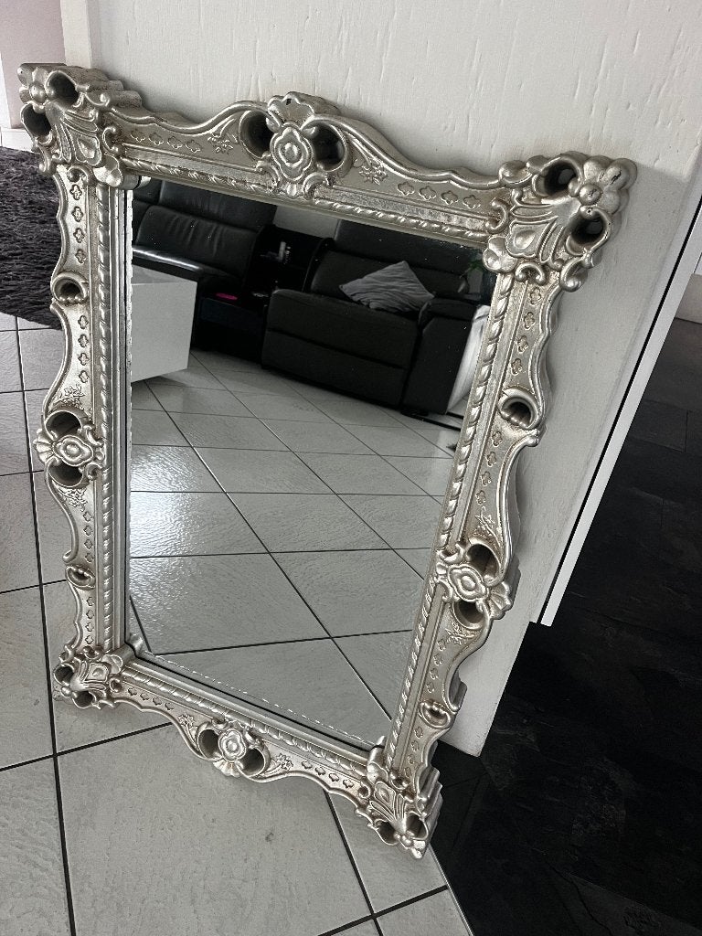 barok Spiegel, 100 tot 150 cm, Ophalen of Verzenden, Zo goed als nieuw, Rechthoekig