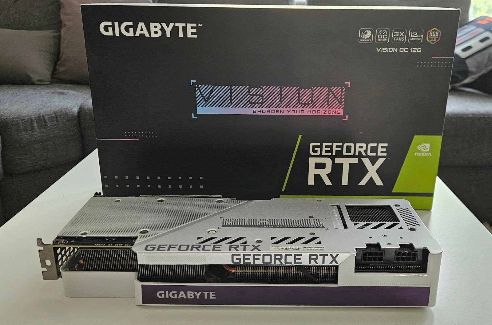 Gigabyte White  RTX 3080 Ti Vision OC 12GB GDDR6X, Gebruikt, GDDR6, PCI-Express 4, Ophalen of Verzenden