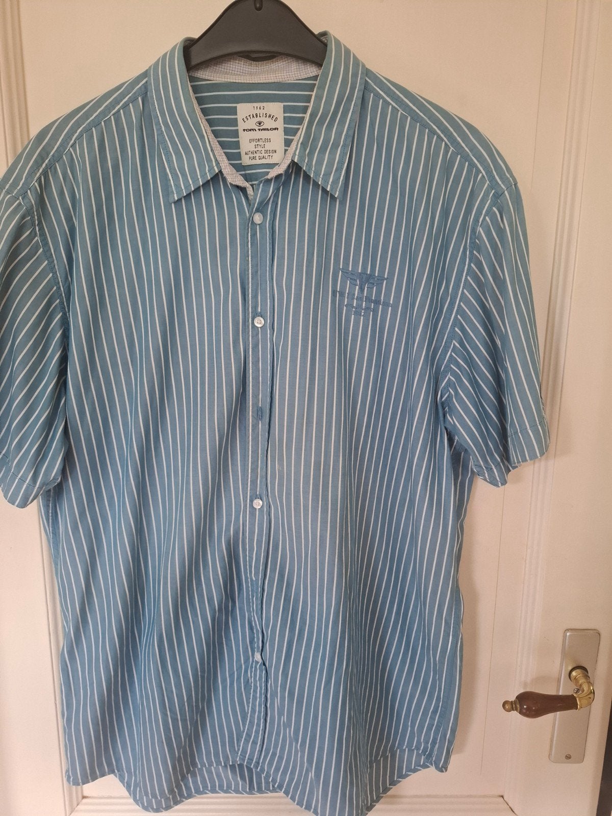 Heren overhemd Tom Tailor, Ophalen of Verzenden, Zo goed als nieuw, Tom Tailor, Halswijdte 43/44 (XL)