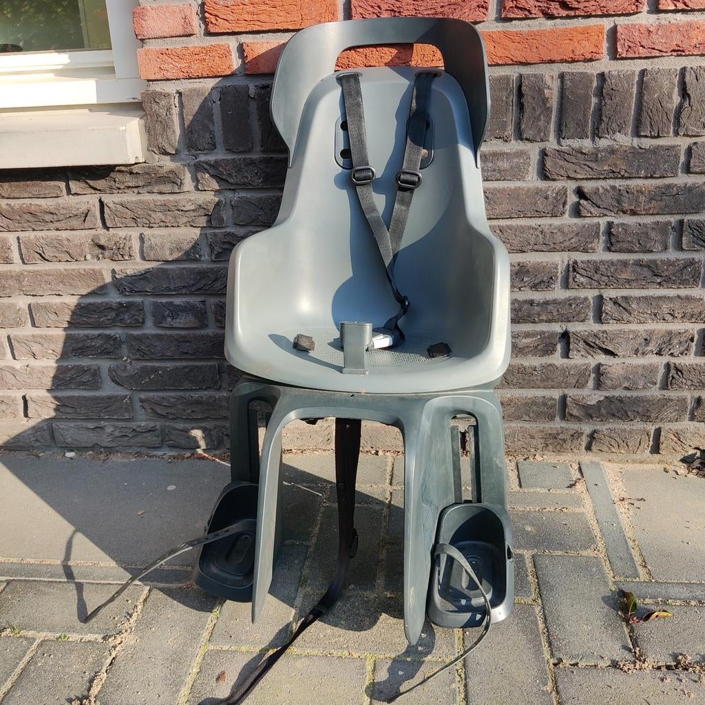 Bobike achterzitje zwart/grijs, Ophalen, Achterzitje, Bobike, Gebruikt