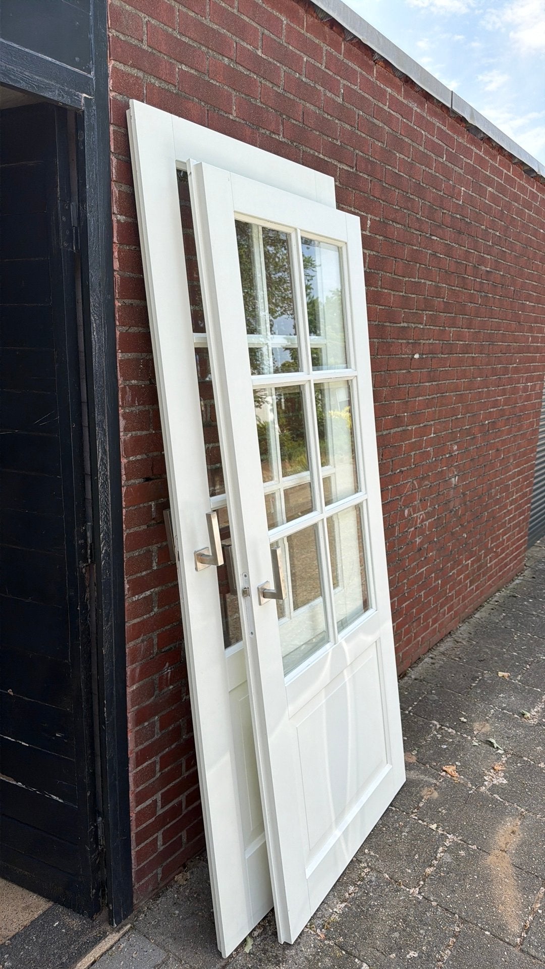 Twee keer binnendeuren L & R, Ophalen of Verzenden, Zo goed als nieuw, Binnendeur, 200 tot 215 cm