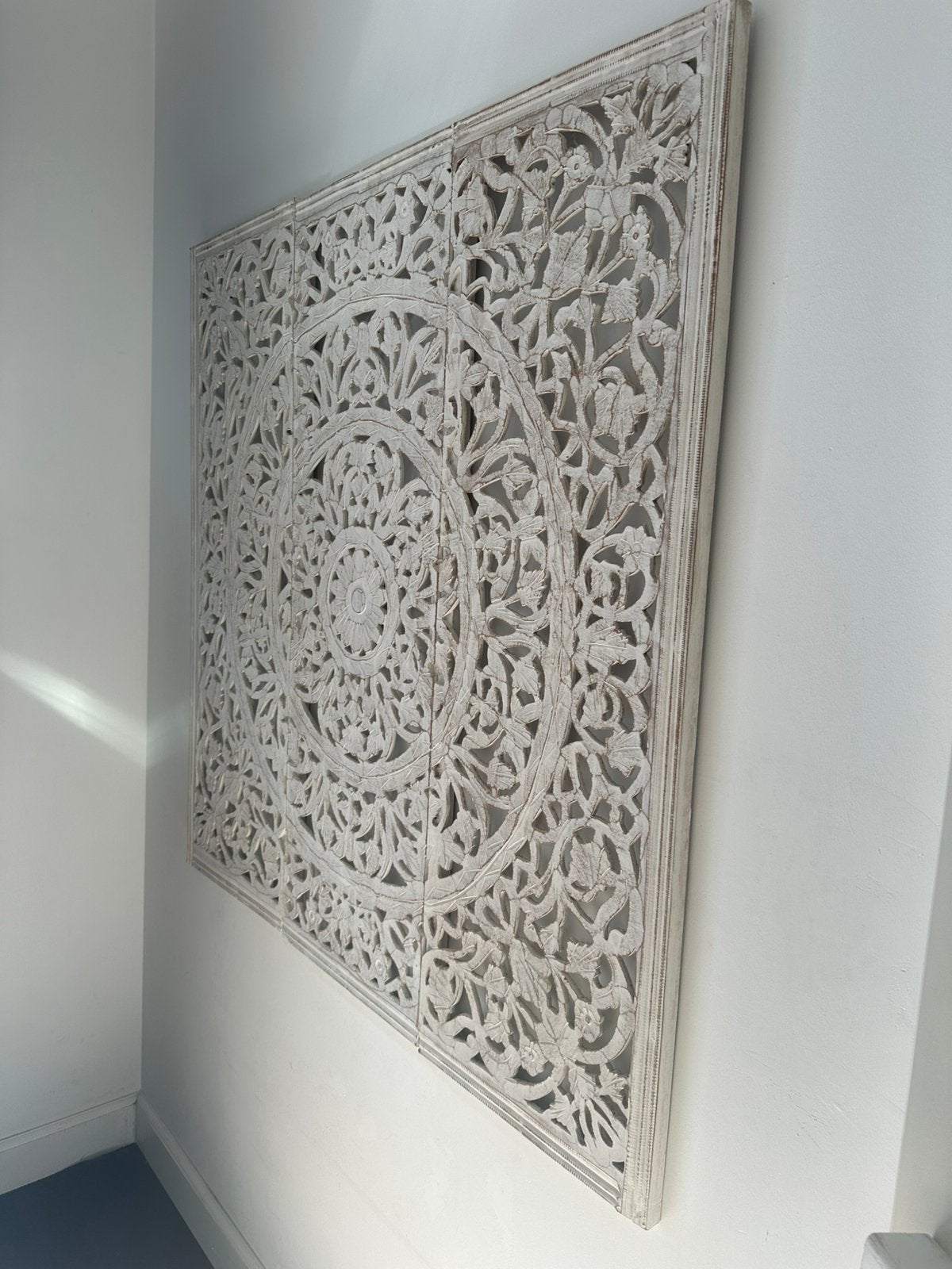 Oosterse/Marokkaanse houten wandpaneel 121 cm x 121 cm, Ophalen, Gebruikt