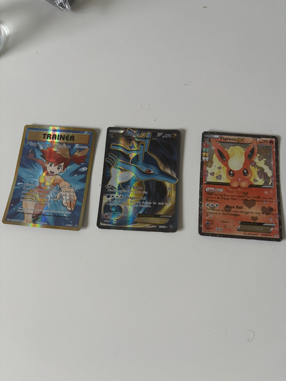 3 zeldzame pokemon kaarten, Verzenden, Zo goed als nieuw, Meerdere kaarten, Foil