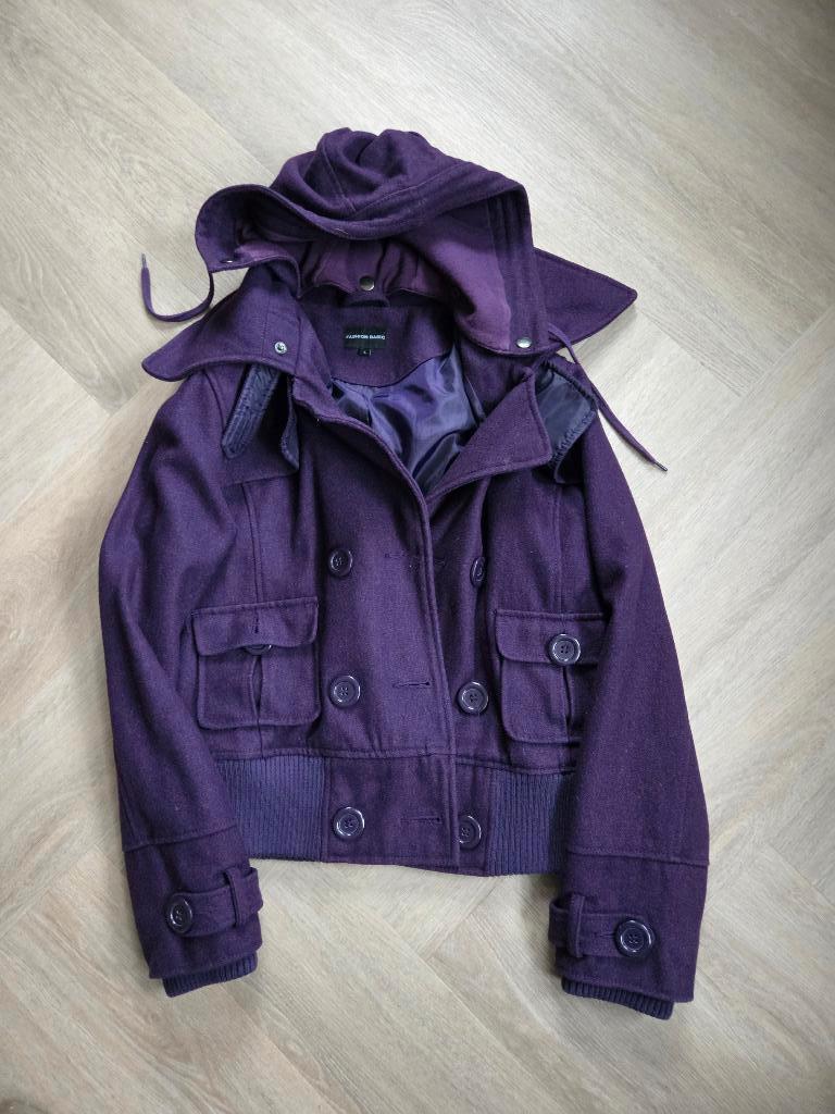 Paarse jas maat L, Paars, Maat 42/44 (L), Fashion Basic, Ophalen of Verzenden