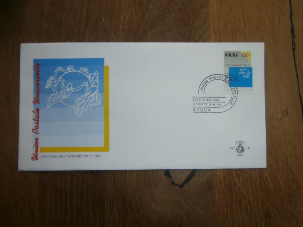 fdc Aruba   E  21, Verzenden, Gestempeld