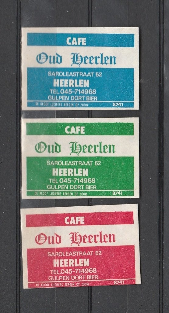 Lucifermerken, Heerlen  (064), Verzamelen, Verzenden, Zo goed als nieuw, Luciferdoosjes of -merken
