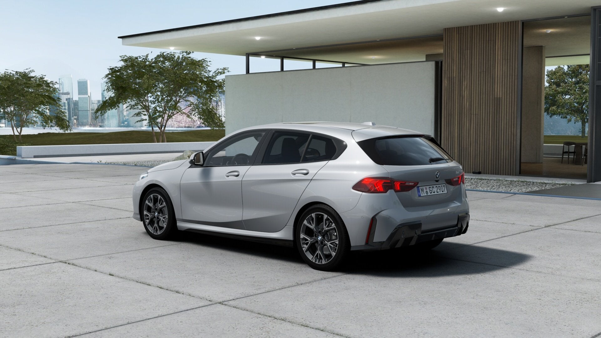 BMW 1 Serie 120 M Sport Automaat / Panoramadak / Sportstoele, Auto's, Dealer onderhouden, Zwart, 156 pk, Bedrijf