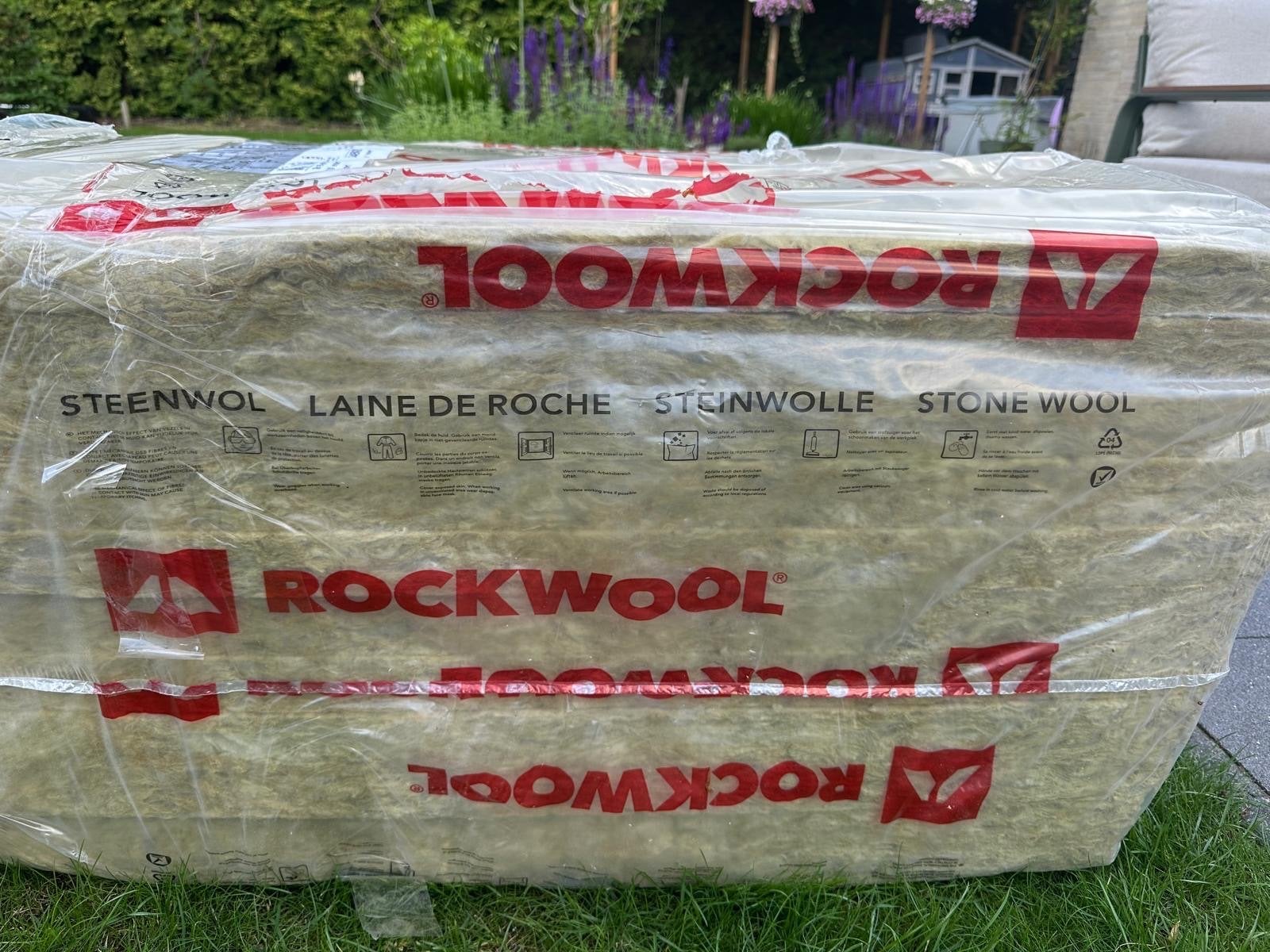 Rockwool Steenwol, Ophalen, 4 tot 8 cm, Nieuw, Steenwol