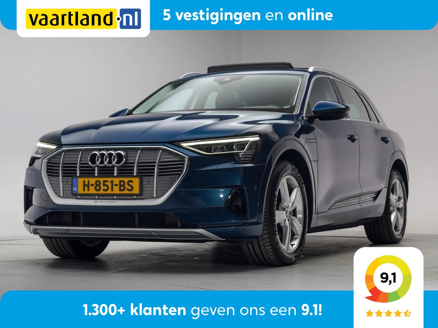Audi e-tron 50 Quattro Launch Edition Plus [ Panorama Navi A, Auto's, Audi, Bedrijf, Te koop, e-tron, ABS, Adaptive Cruise Control