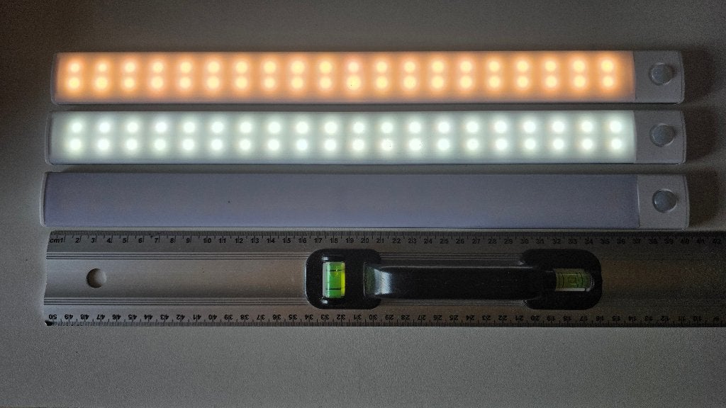 40 CM Ledstrip incl bewegingssensor 3 stuks, Led-lamp, Gebruikt, Overige fittingen, Ophalen of Verzenden