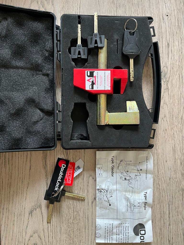 DoubleLock Compact Eagle Disselslot voor Caravan/Trailer, Ophalen of Verzenden, Zo goed als nieuw