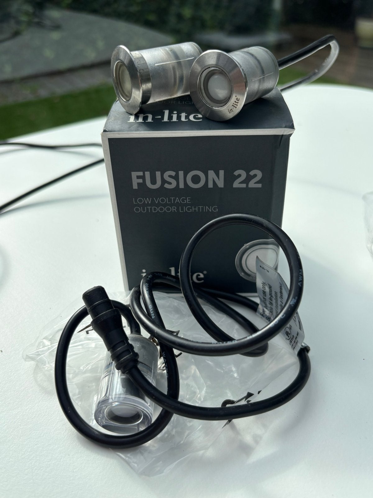 In-Lite Fusion 22 - In-Lite Fusion 22 RVS, Tuin en Terras, Nieuw, Ophalen of Verzenden, Rvs, Vloerlamp