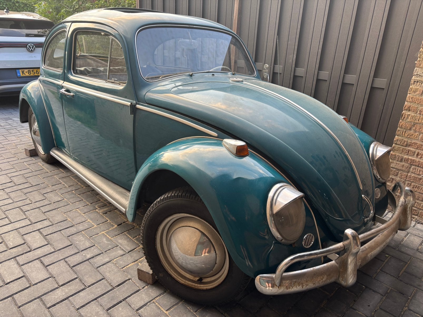 Volkswgaen kever 1964 dickholmer schuifdak duitse papieren, Achterwielaandrijving, Handgeschakeld, Particulier, Blauw
