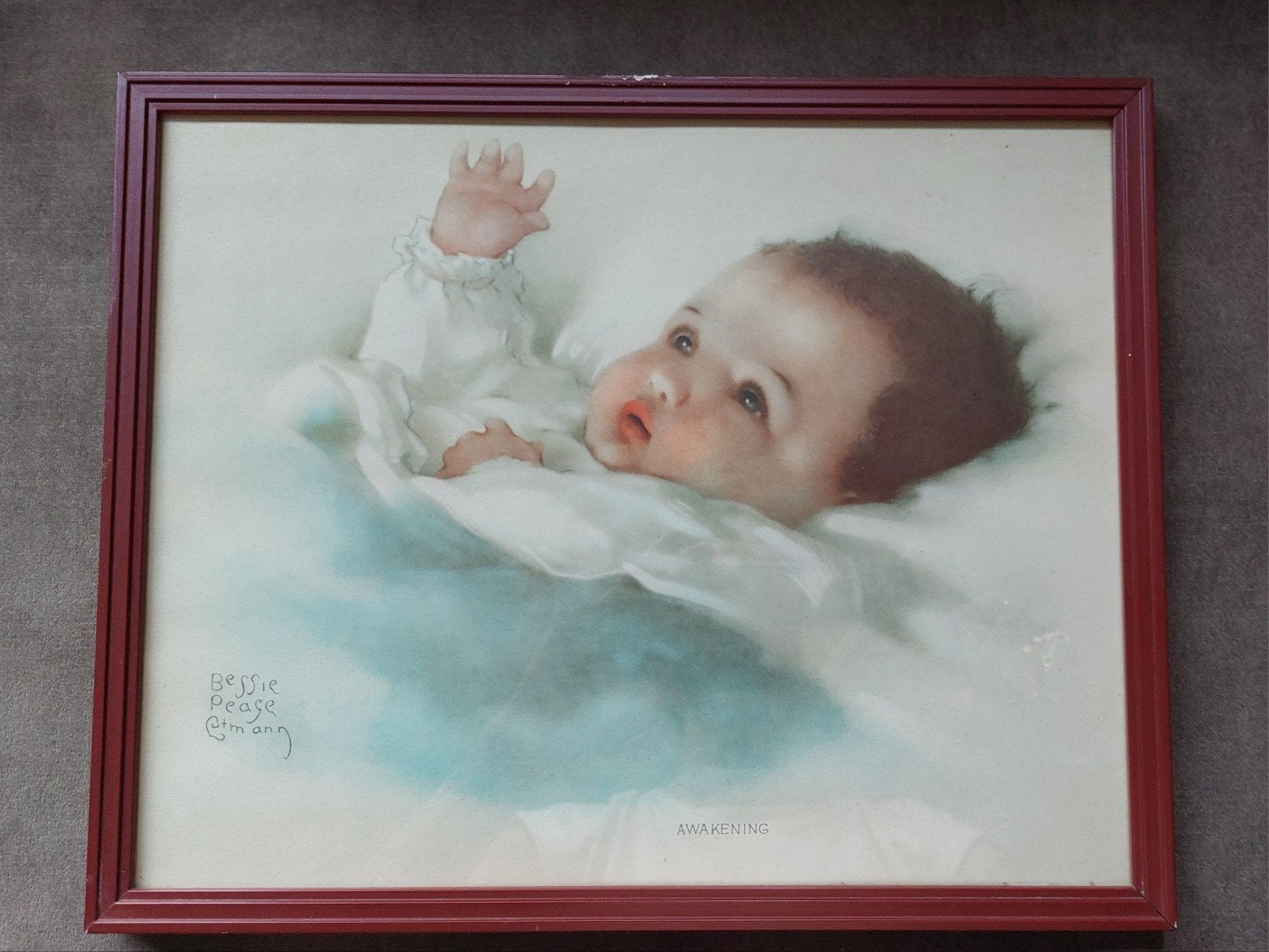 Set van 2 vintage Bessie Pease Gutmann baby prints, Verzenden