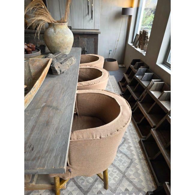 eetkamerstoelen DIRKJE en LALINDE in chestnut kleur in SALE, Overige kleuren, Nieuw, Ophalen of Verzenden, Landelijk