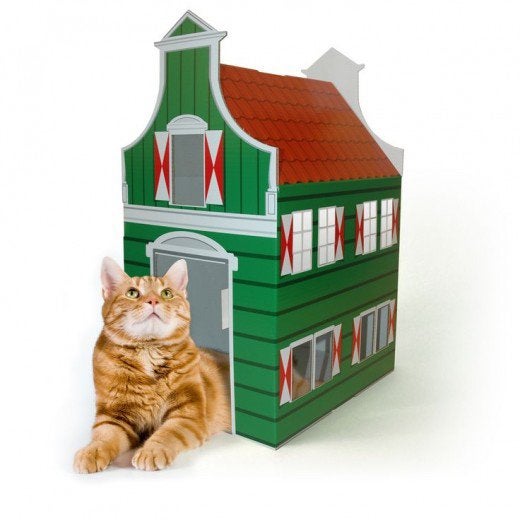 Gratis ophalen! Kartonnen kattenhuisje, Ophalen