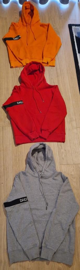 Daily paper hoodie maat s 36 oranje grijs merk trui, Verzenden, Daily Paper, Zo goed als nieuw, Maat 36 (S)