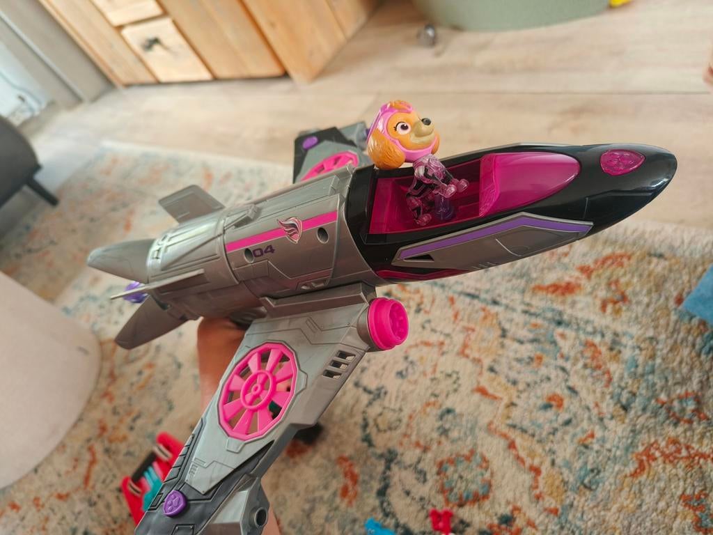 Paw Patrol Skye Jet Vliegtuig Speelgoed, Ophalen of Verzenden, Zo goed als nieuw