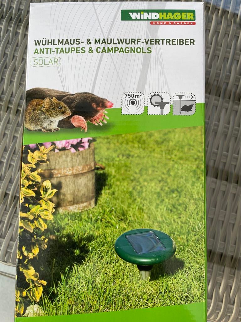 Windhager Solar Woelmuis- en Mollenvanger, Ophalen of Verzenden, Nieuw