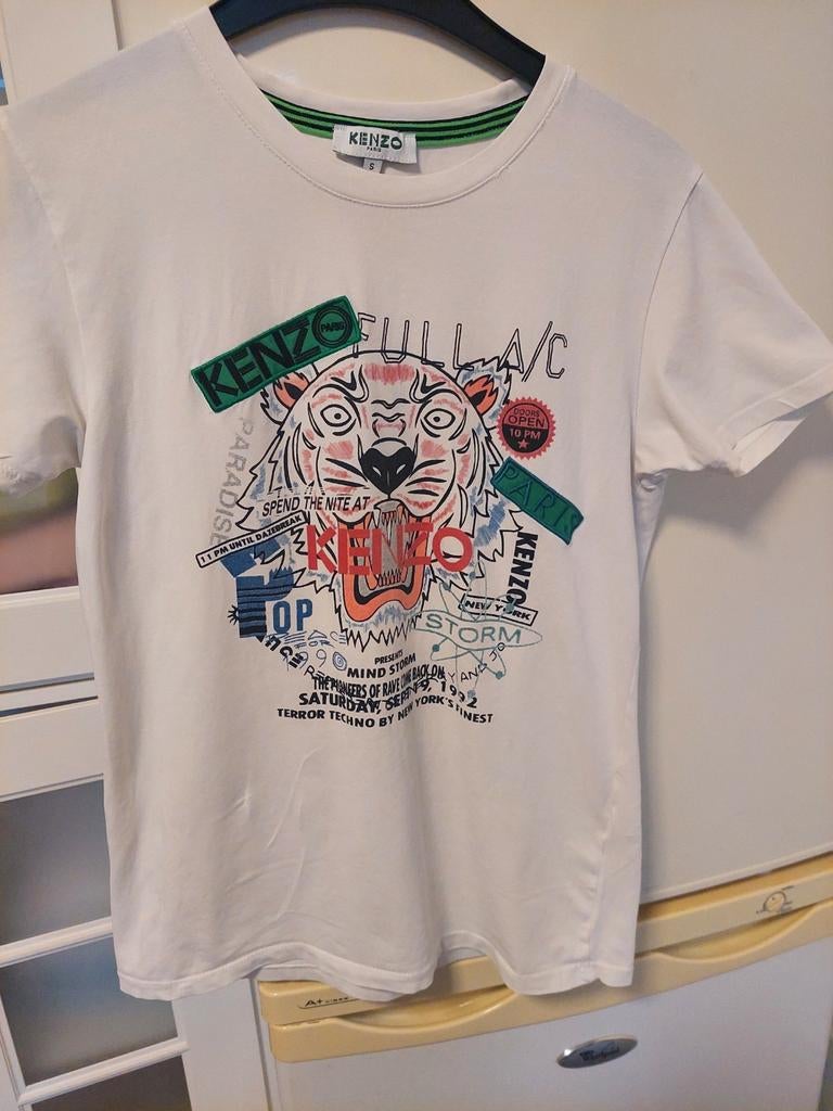Kenzo t-shirt maat S, Ophalen, Kenzo, Wit, Korte mouw