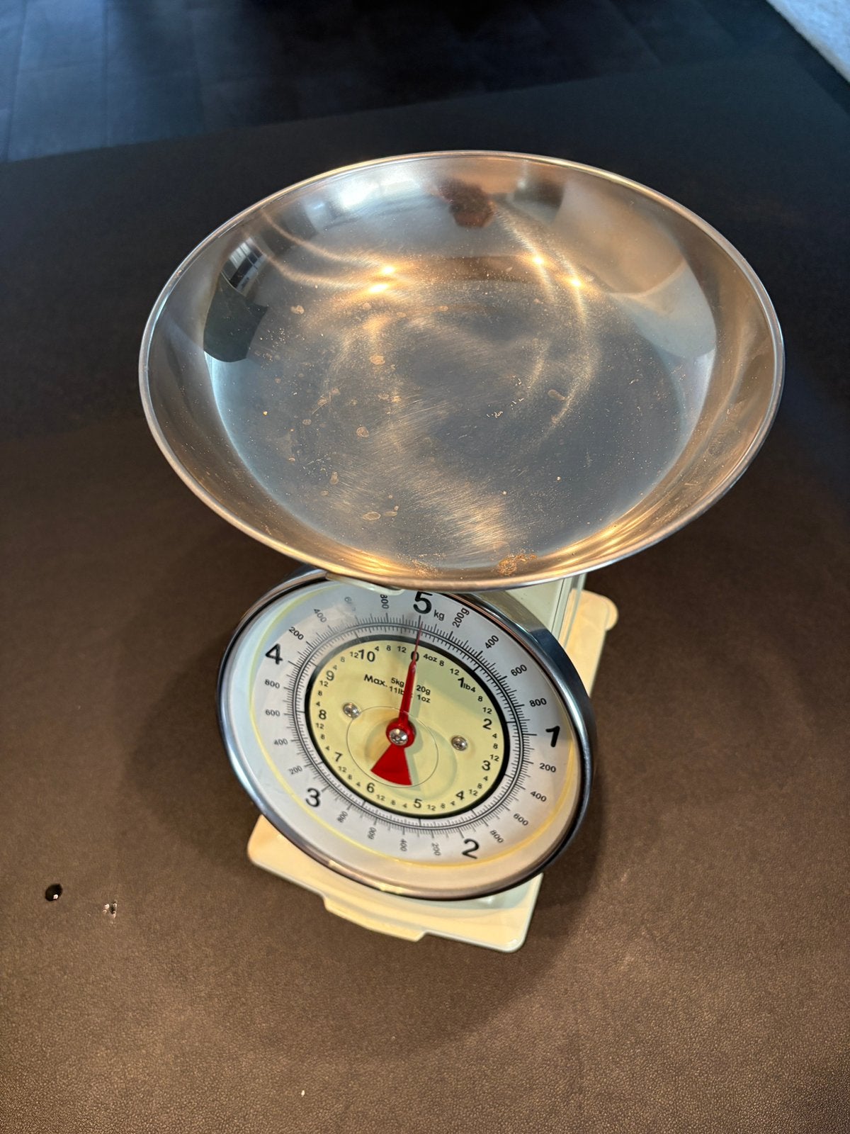 Retro weegschaal, Witgoed en Apparatuur, Weegschalen, Ophalen, Minder dan 10 kg, Keukenweegschaal, 1 tot 500 gram