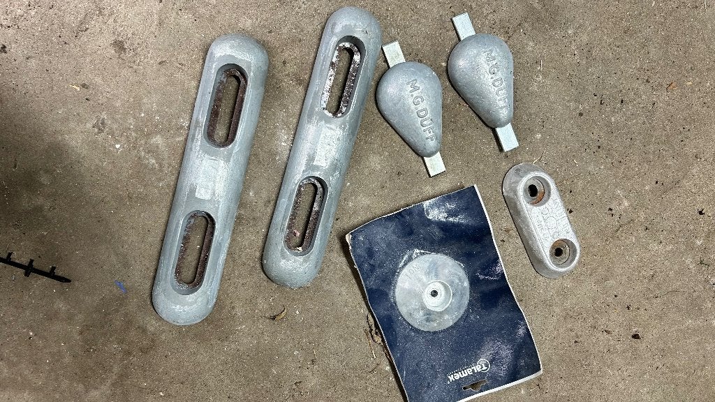 Diverse bootonderdelen:  anodes, Ophalen, Nieuw, Onderhoud en Reparatie