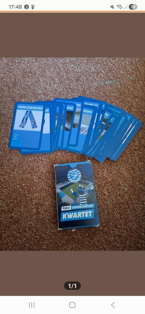 Graafschap kwartet compleet, Verzamelen, Ophalen of Verzenden, Zo goed als nieuw, Kwartet(ten)