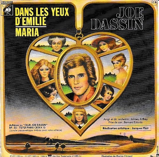 Joe Dassin - Dans les yeux d'Emilie, Gebruikt, 7 inch, Single, Ophalen of Verzenden