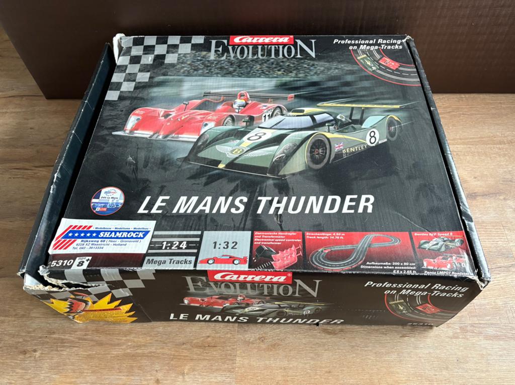 Carrera Evolution Le Mans Thunder 25310 racebaan 4 racewagen, Racebaan, Zelf te bouwen, Carrera, Ophalen of Verzenden