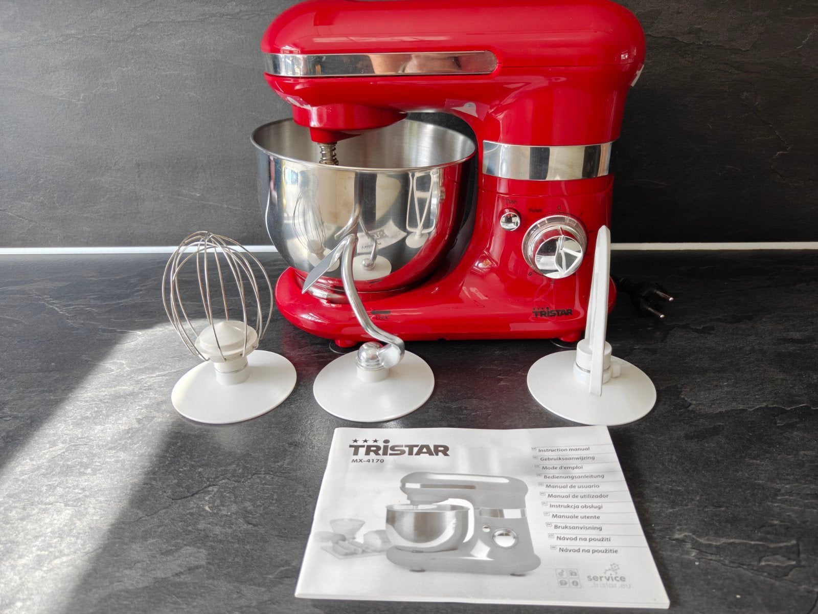 Tristar MX-4170 Keukenmachine, 4 liter of meer, Ophalen, 3 snelheden of meer