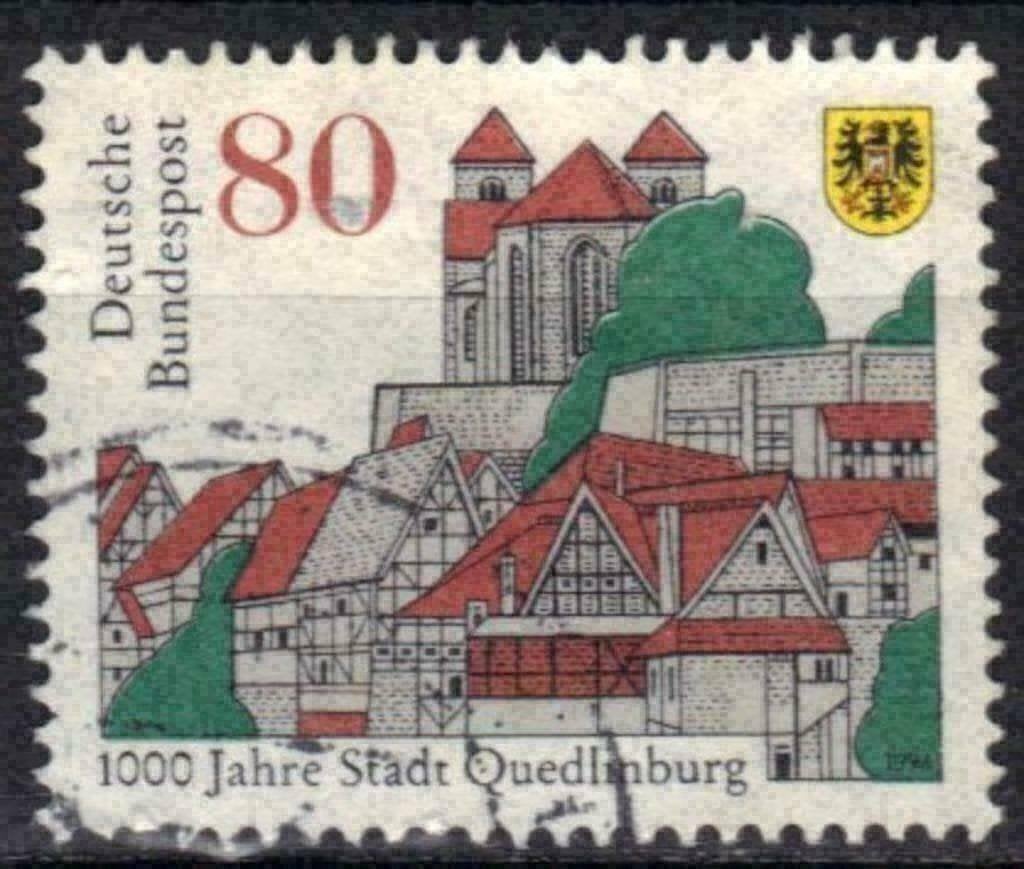 Duitsland Bundespost 1994 - Yvert 1597 - Quedlinburg (ST), Verzenden, BRD, Gestempeld