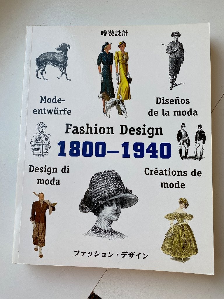 Fashion Design 1800-1940 Boek - Modeontwerpen, Boeken, Onbekend, Ophalen of Verzenden, Zo goed als nieuw, Overige onderwerpen