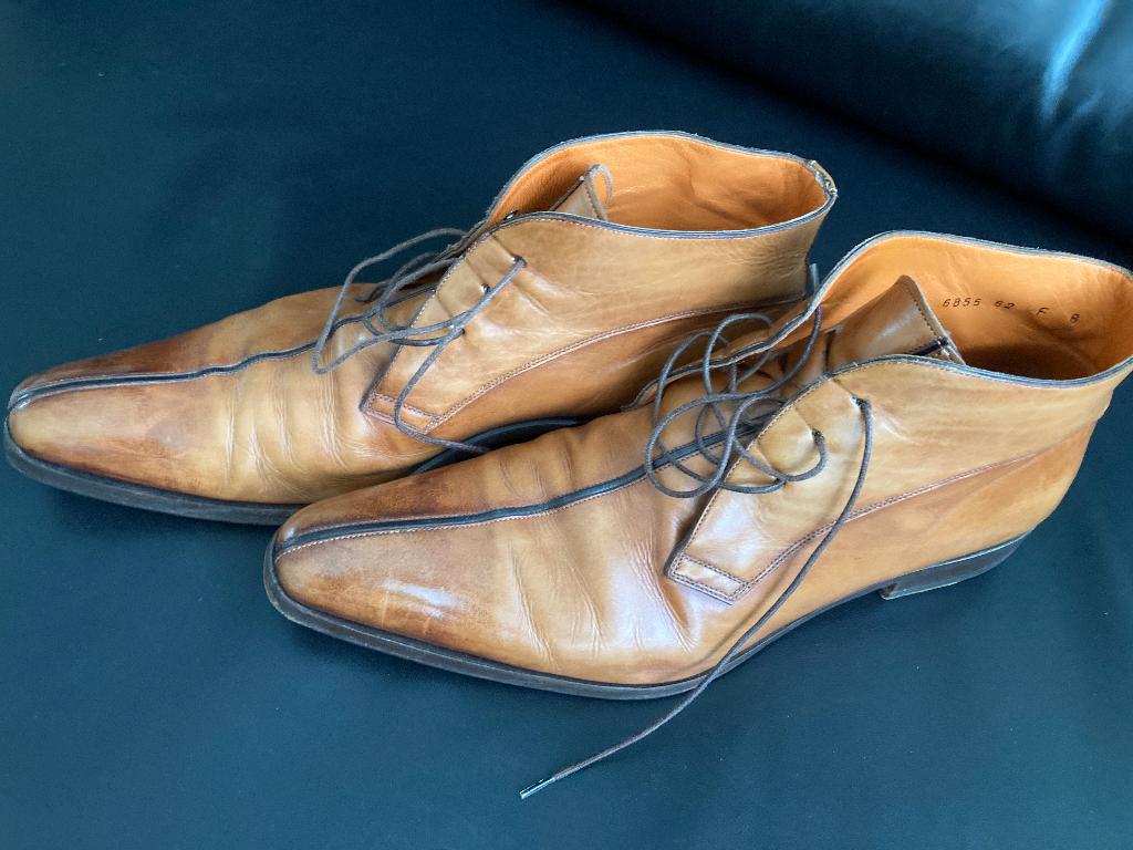 schoenen, Kleding | Heren, Schoenen, Bruin, Ophalen of Verzenden, Santoni, Gedragen