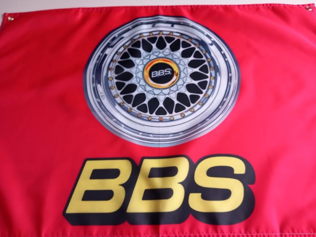 BBS BANNER 122X183 CM GROOT MET BEVESTIGGINGS OGEN BEAUTY, Ophalen of Verzenden, Nieuw