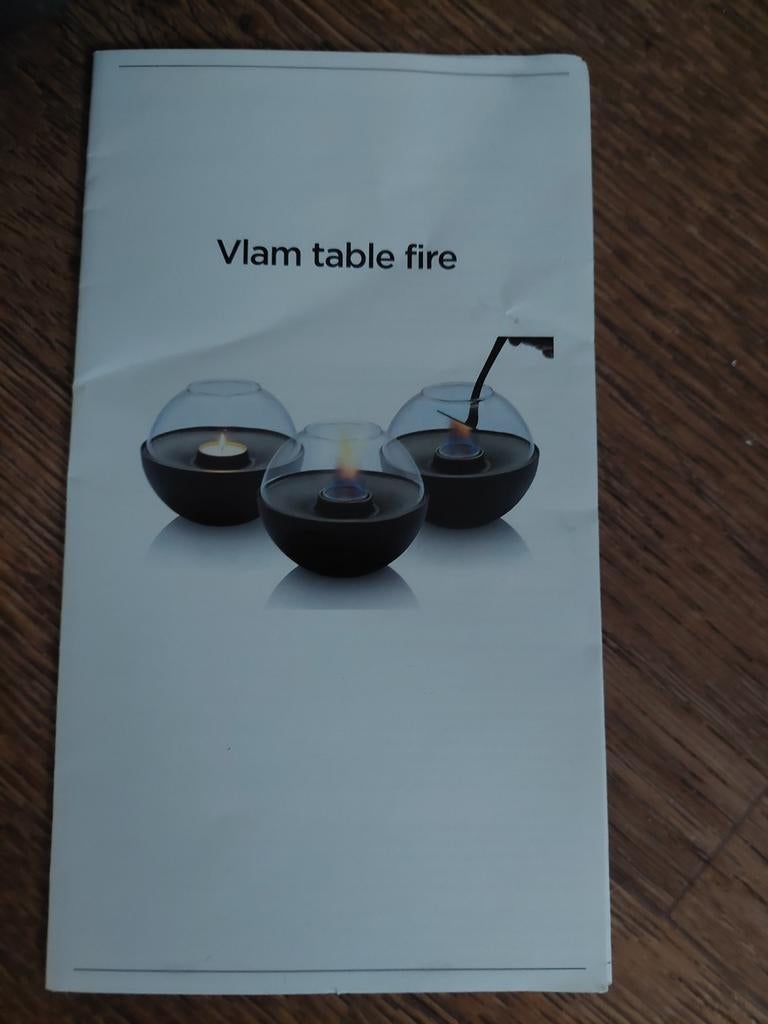 Vlam table fire, Ophalen, Nieuw