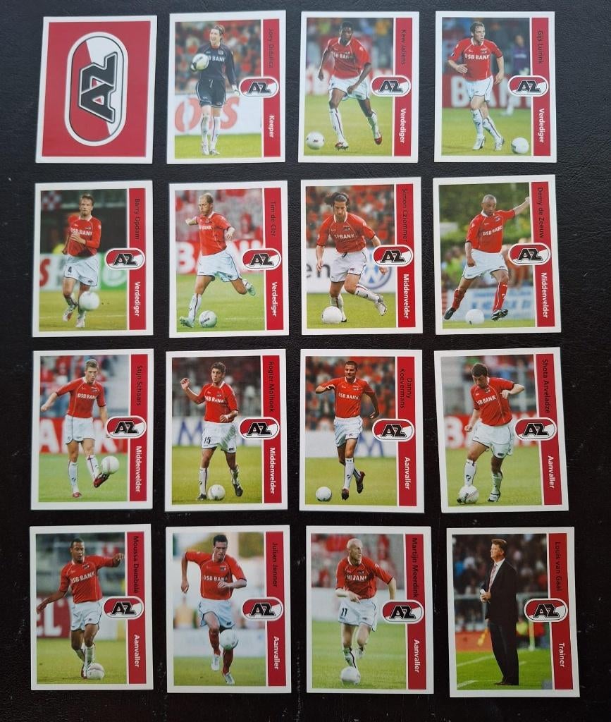 Complete set stickers AZ Alkmaar 2006-07, Ophalen of Verzenden, Zo goed als nieuw, AZ, Poster, Plaatje of Sticker