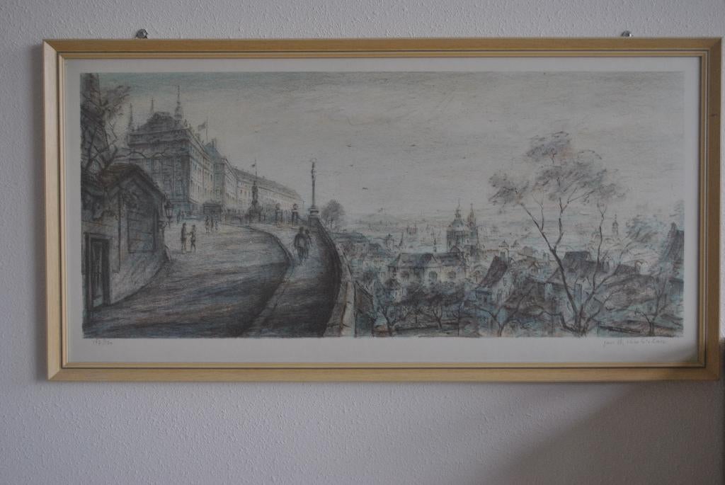 Schilderij, klassiek, Jan B. Melichar, Antiek en Kunst, Ophalen of Verzenden