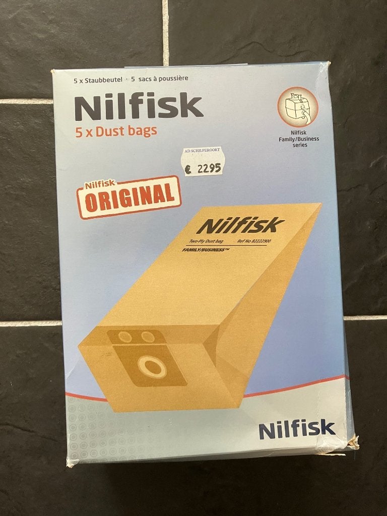 4x5 Nilfisk ORIGINAL stofzuigerzakken (20 st) nieuw bundel, Ophalen of Verzenden, Nieuw, Stofzak