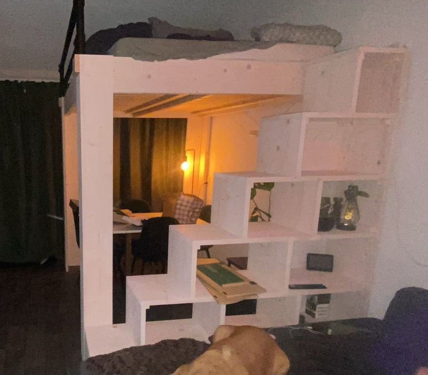 Hoogslaper hout, Ophalen, Gebruikt, Hoogslaper, Tweepersoons