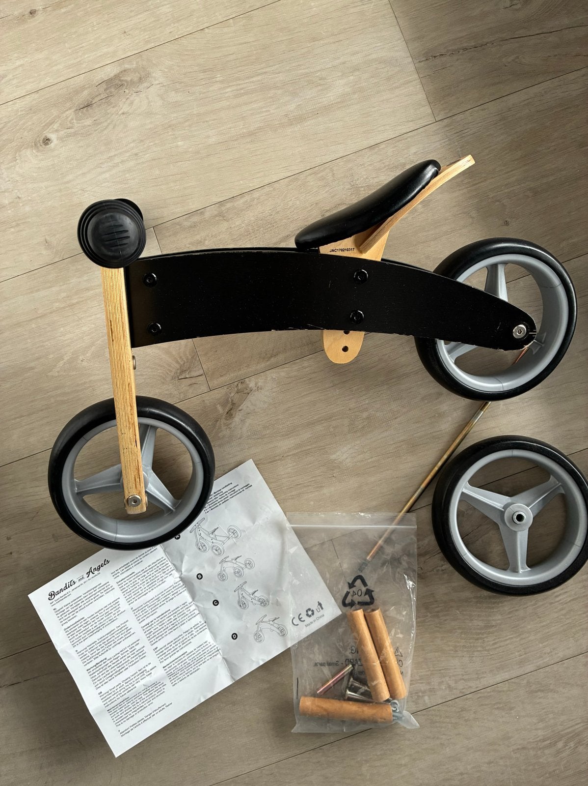 Bandits and Angels Loopfiets 4-in-1, Ophalen of Verzenden, Gebruikt, Loopfiets