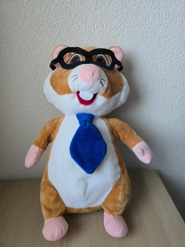 Grote AH hamster vader, Kinderen en Baby's, Speelgoed | Knuffels en Pluche, Ophalen of Verzenden, Zo goed als nieuw, Overige typen