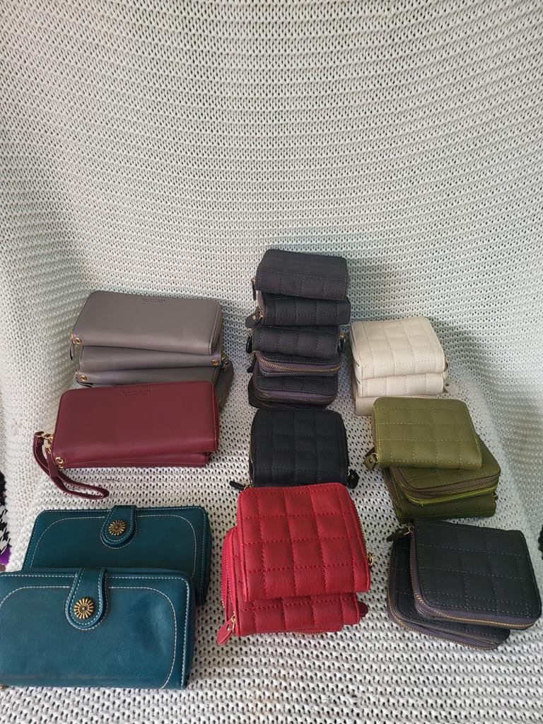 29 stuks portemonnee nieuw partij pakket restpartij nieuw, Sieraden, Tassen en Uiterlijk, Portemonnees, Ophalen of Verzenden, Nieuw