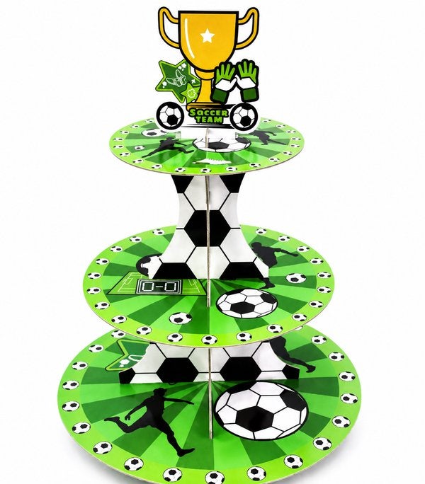 Voetbal cupcake standaard en andere feestelijke artikelen, Overige typen, Nieuw, Maat L, Ophalen of Verzenden