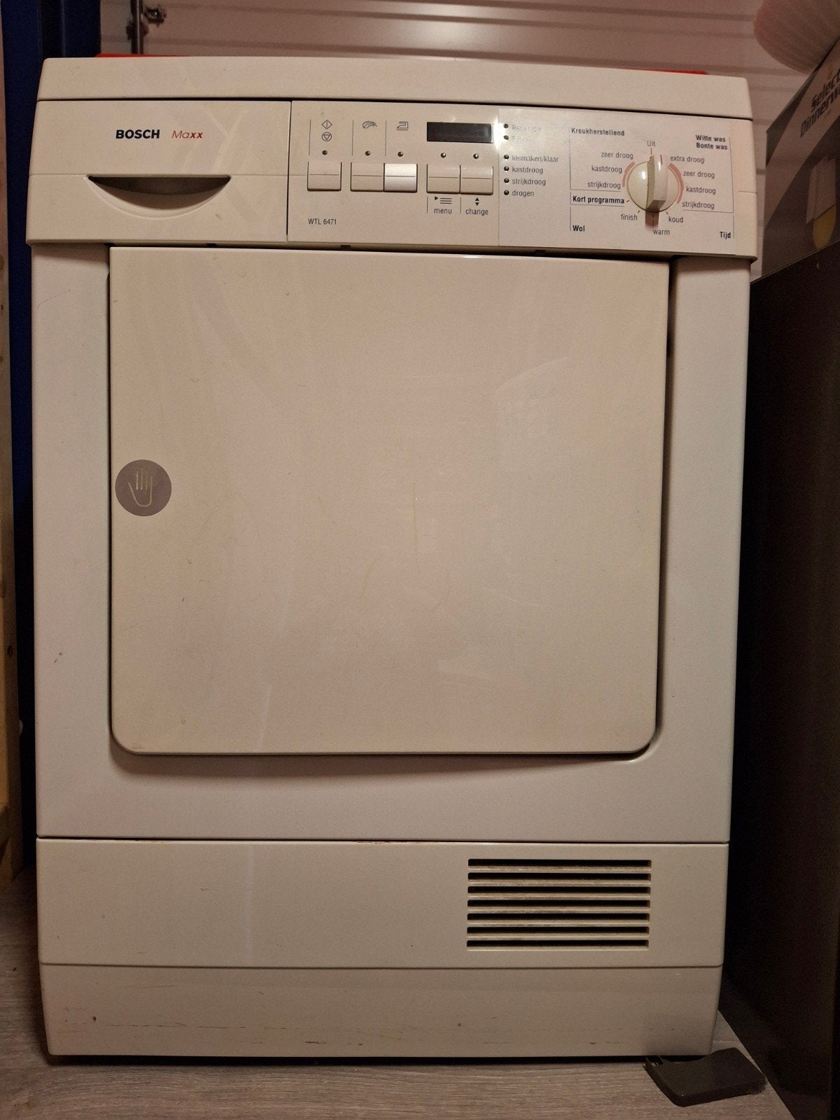 Bosch condensdroger, Ophalen, Gebruikt, 4 tot 6 kg, Voorlader
