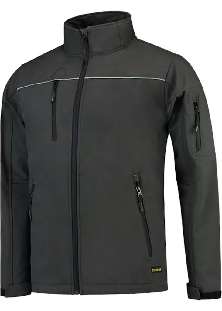 Tricorp TSJ2000 Softshell Jacket Maat XXL Dark Grey, Ophalen of Verzenden, Nieuw, Overige maten, Grijs