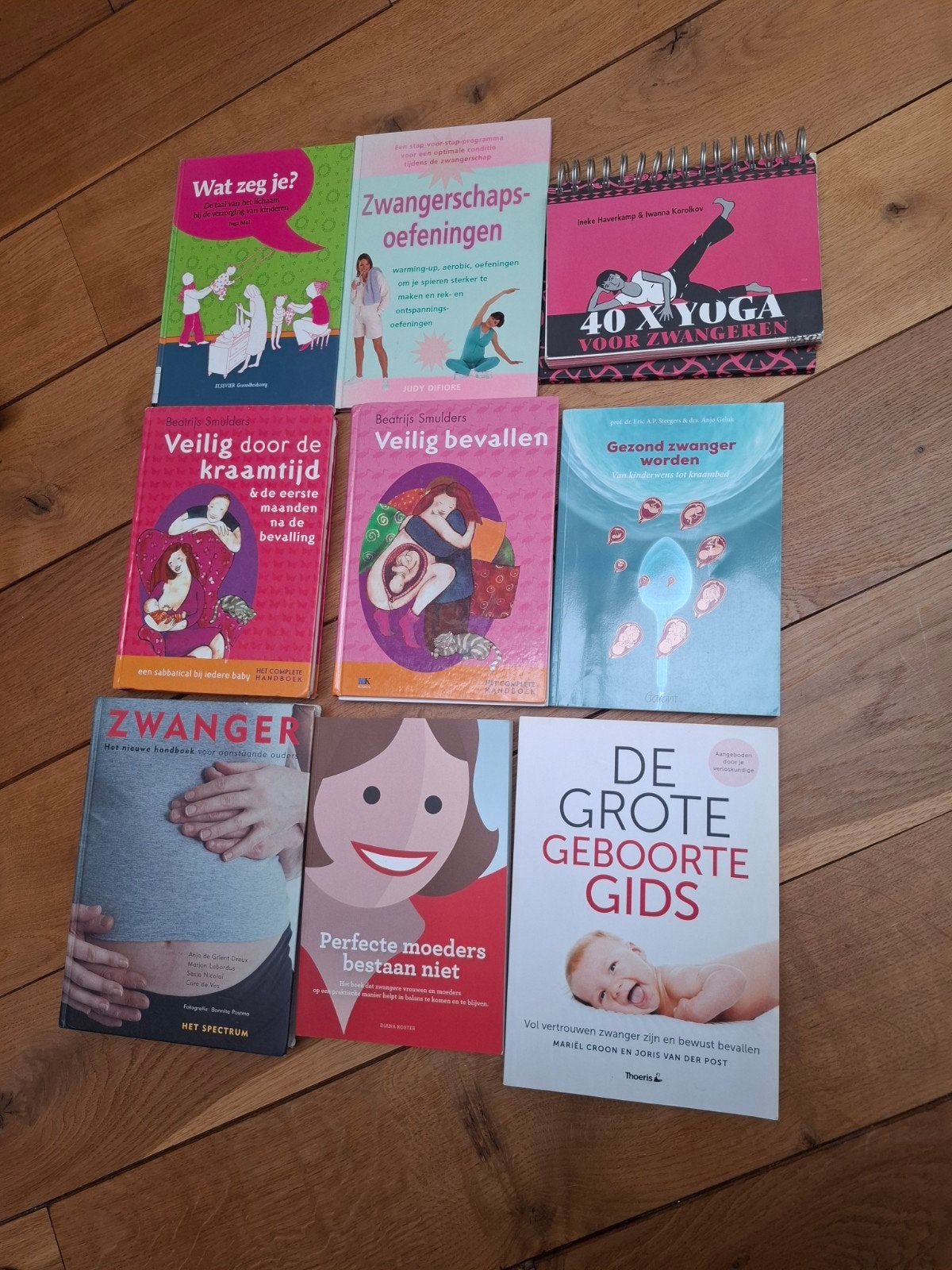 9 boeken over zwangerschap en bevalling (ook los te koop), Boeken, Ophalen of Verzenden, Gelezen, Zwangerschap en Bevalling