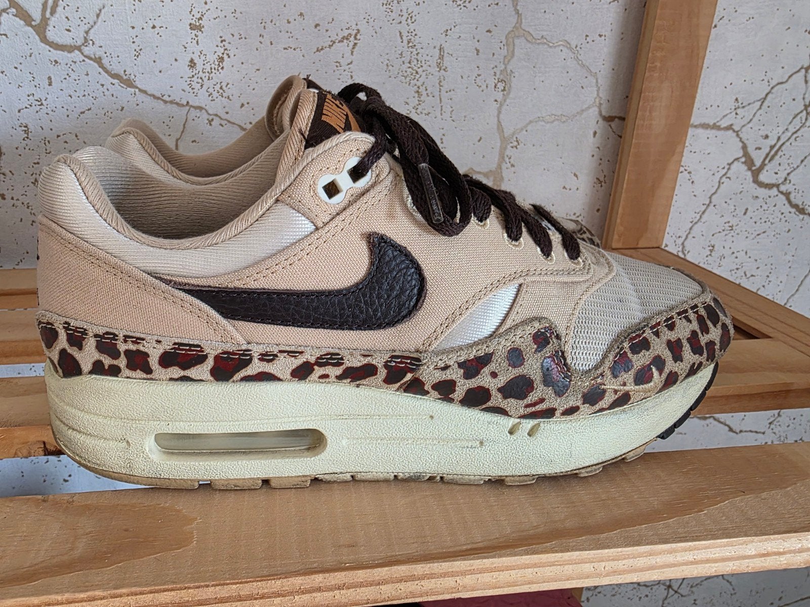 Nike Air Max 1 '87 Leopard - Maat 39, Ophalen, Bruin, Nike, Sneakers of Gympen