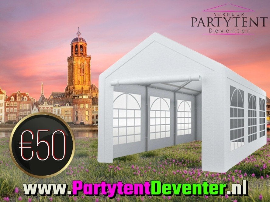 Feestje! Party tent tehuur 6x3 + evt statafels/ heaters etc., Hobby en Vrije tijd, Ophalen, Nieuw, Verjaardag