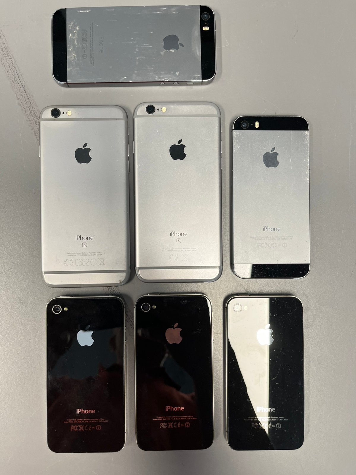 iPhones div modellen 7 stuks, Telecommunicatie, Mobiele telefoons | Apple iPhone, Ophalen of Verzenden, Niet werkend, Zwart, IPhone SE (2016)