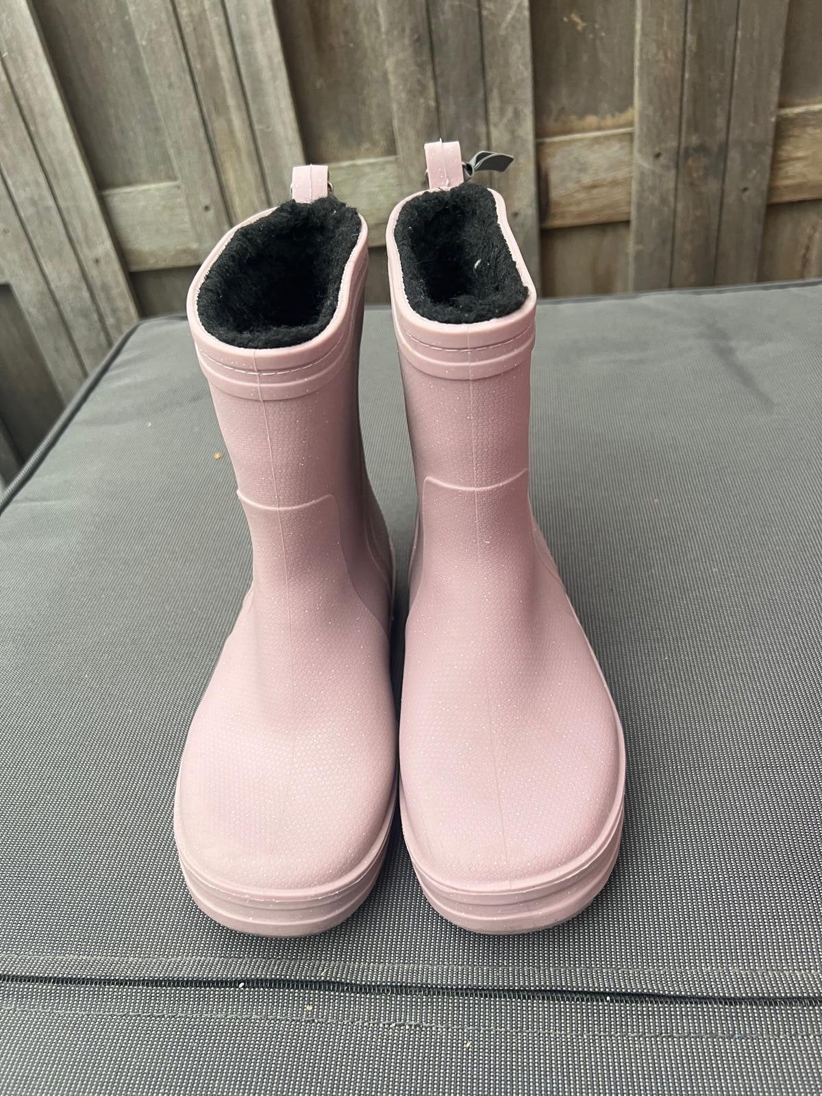 Roze Hummel regenlaarzen met glitter, maat 34, Ophalen, Zo goed als nieuw, Meisje, Laarzen